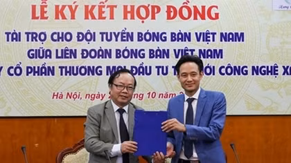 Bóng bàn Việt Nam nhận hợp đồng tài trợ mới