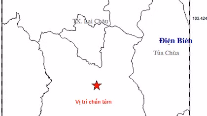 Lại xảy ra động đất 2,9 độ richter tại Điện Biên 