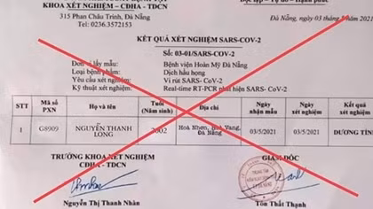 Xử phạt đối tượng đăng xét nghiệm dương tính SARS-CoV-2 giả lên mạng