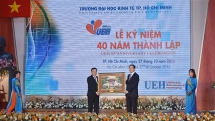 Chủ tịch nước dự lễ kỉ niệm thành lập trường Đại học Kinh tế TP. Hồ Chí Minh 