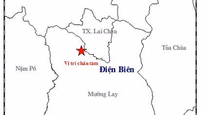 Liên tiếp xảy ra động đất ở Điện Biên 