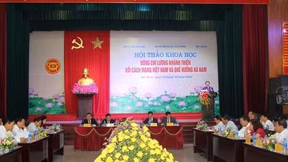 Đồng chí Lương Khánh Thiện với Cách mạng Việt Nam và quê hương Hà Nam