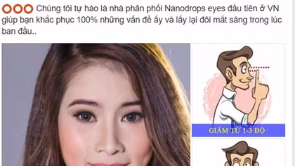 Nghi án lừa đảo trong quảng cáo "thần dược" chữa cận Nanodrops