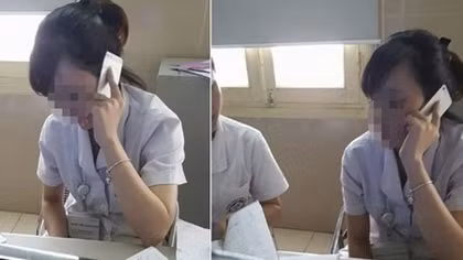 Xác minh thông tin nhân viên y tế "buôn" điện thoại trong giờ khám bệnh