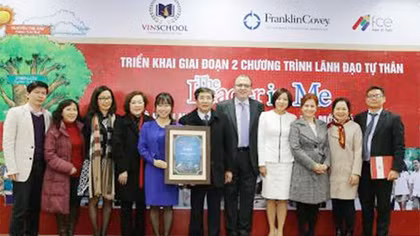 Vinschool xây dựng mô hình trường học "lãnh đạo bản thân"