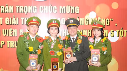 4 sinh viên Công an đoạt Giải thưởng “Sao Tháng Giêng” năm 2015