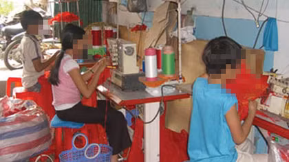 Đề nghị điều tra một trường hợp bóc lột sức lao động trẻ em