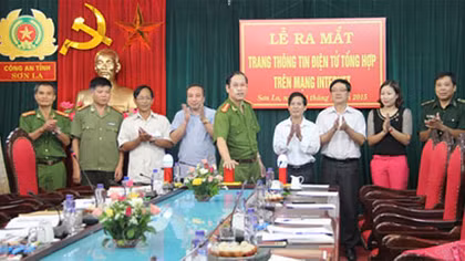 Ra mắt trang thông tin điện tử tổng hợp của Công an tỉnh Sơn La