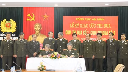 Tổng cục An ninh ký giao ước thi đua Vì An ninh Tổ quốc 2015