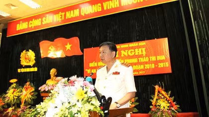 Thứ trưởng Tô Lâm dự Hội nghị điển hình tiên tiến Học viện An ninh nhân dân