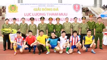 Khai mạc giải bóng đá lực lượng Tham mưu Công an nhân dân