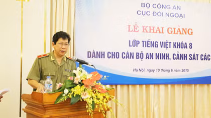 Khai giảng lớp Tiếng Việt cán bộ An ninh, Nội vụ, Cảnh sát các nước