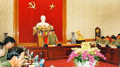 Họp Ban Tổ chức Hội thi Công an xã giỏi toàn quốc năm 2015