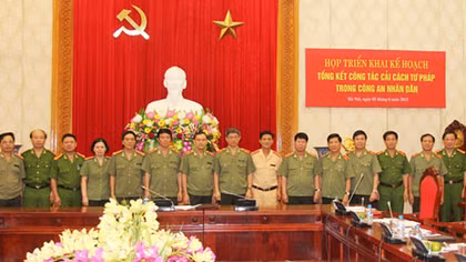 Triển khai kế hoạch tổng kết công tác cải cách tư pháp nhiệm kỳ 2011-2015 trong Công an nhân dân