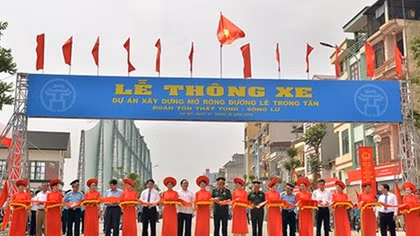 Thông xe tuyến đường văn minh đô thị kiểu mẫu của Thủ đô 
