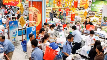 Siêu thị dành nhiều ưu đãi cho khách hàng dịp đầu năm