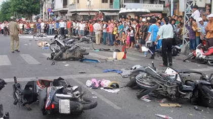 22 người chết trong ngày đầu nghỉ Tết Dương lịch