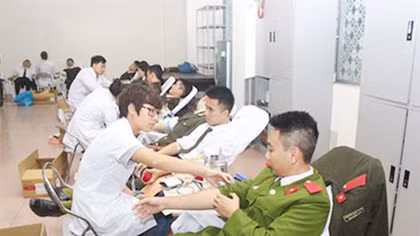 Tuổi trẻ Công an tình nguyện hiến gần 3.000 đơn vị máu