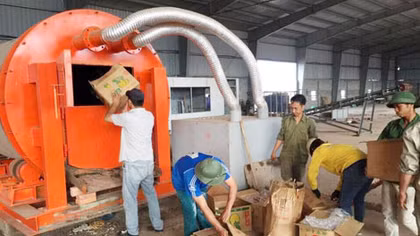 Tiêu hủy trên 2 tấn thực phẩm và 10.000 con cá rô phi giống nhập lậu