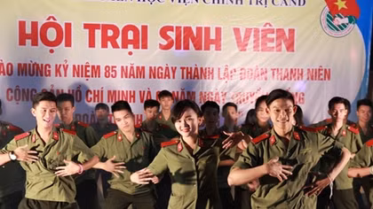 Học viện Chính trị Công an nhân dân tổ chức Hội trại sinh viên kỷ niệm Ngày thành lập Đoàn