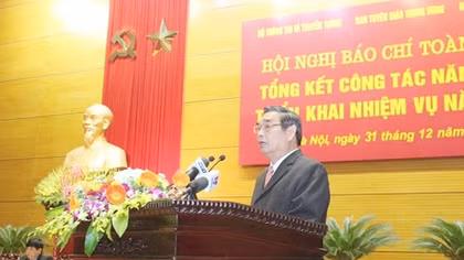 Hội nghị tổng kết công tác báo chí toàn quốc năm 2014, triển khai công tác năm 2015