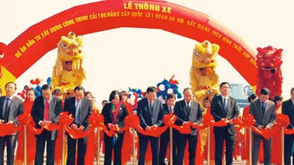 Thông xe dự án công trình cải tạo, nâng cấp QL1 đoạn Hà Nội - Bắc Giang