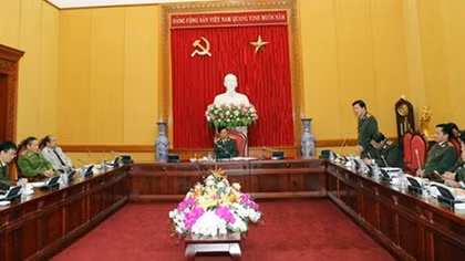 Họp Ban Chỉ đạo Dự án "Tăng cường tiềm lực cho cơ quan tham mưu CAND các cấp giai đoạn 2016 -2020"