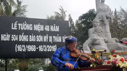Tưởng niệm 504 người dân bị thảm sát ở Sơn Mỹ