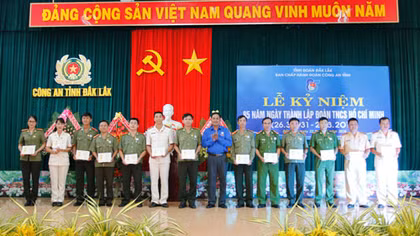 Đoàn Thanh niên Công an Đắk Lắk: Mít tinh kỷ niệm Ngày thành lập Đoàn TNCS Hồ Chí Minh