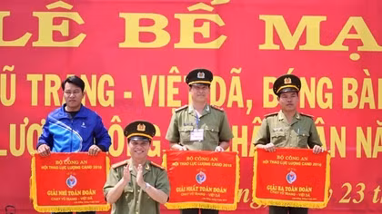 Bế mạc Hội thao lực lượng CAND năm 2016