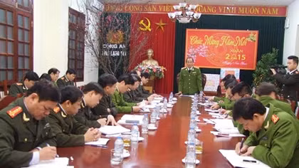 Tổng cục Cảnh sát kiểm tra việc thực hiện đợt cao điểm bảo vệ Tết nguyên đán 2015 tại Lạng Sơn