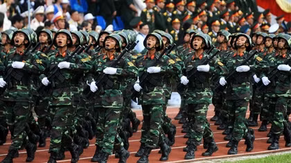 Tổ chức trọng thể diễu binh, diễu hành tại TP HCM