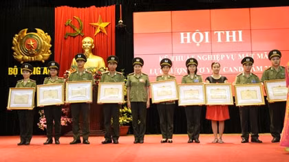 Bế mạc Hội thi Kỹ thuật nghiệp vụ mật mã Công an nhân dân
