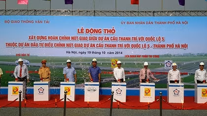 Trước 30/6: Bàn giao mặt bằng Dự án điều chỉnh nút giao giữa cầu Thanh Trì với QL5