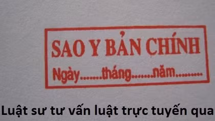 Các loại giấy tờ không được chứng thực bản sao