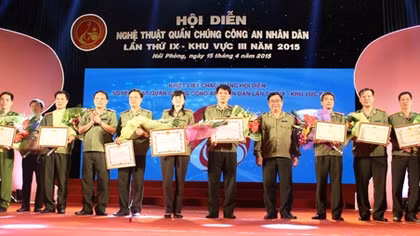 Bế mạc Hội diễn Nghệ thuật quần chúng CAND lần thứ IX, khu vực III