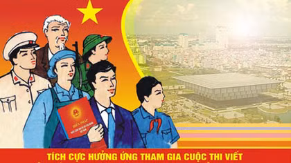 Nhiều bài thi tìm hiểu Hiến pháp công phu, chất lượng