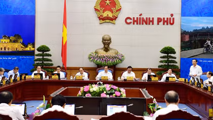 Chính phủ họp phiên thường kỳ tháng 8/2015