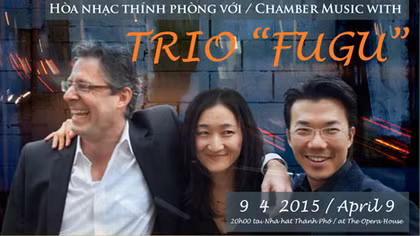 Nhóm Trio Fugu hòa nhạc tại TP HCM
