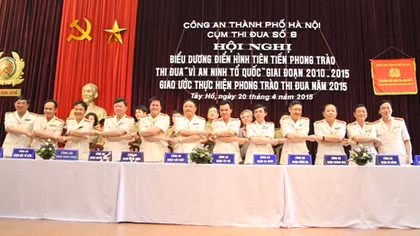Cụm thi đua số 6 Công an TP Hà Nội ký giao ước thi đua