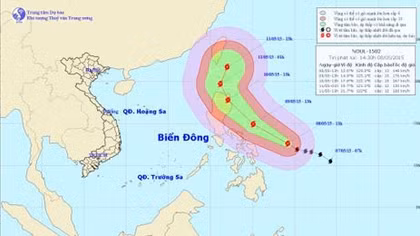 Xuất hiện cơn bão rất mạnh trên vùng biển Philippines