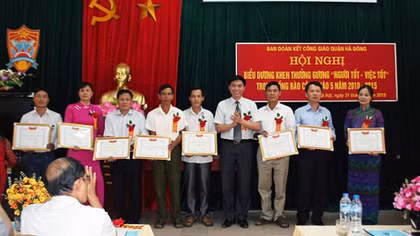 Biểu dương 180 gương người tốt, việc tốt trong đồng bào Công giáo 