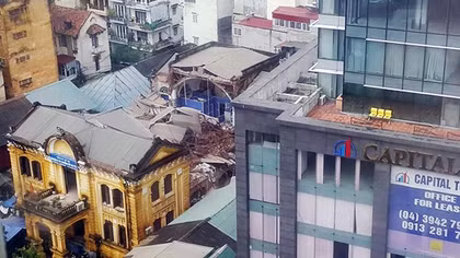 Đã tìm ra nguyên nhân vụ sập nhà cổ tại phố Trần Hưng Đạo