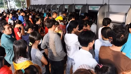 Nhiều cây ATM quá tải