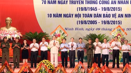 Ninh Bình kỷ niệm 70 năm Ngày truyền thống Công an nhân dân