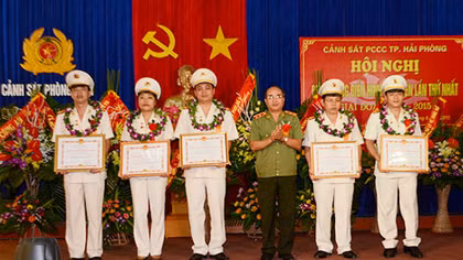Cảnh sát PCCC TP Hải Phòng biểu dương 31 điển hình tiên tiến