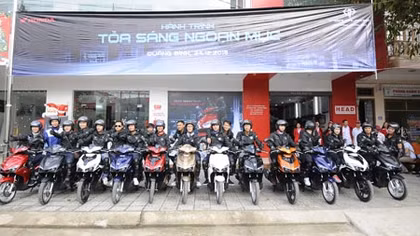 Air Blade 125cc chinh phục 2.600km trong hành trình “Tỏa sáng ngoạn mục”