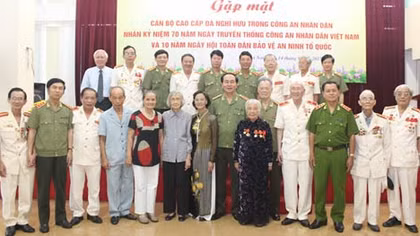 Bộ Công an gặp mặt hơn 700 cán bộ cao cấp đã nghỉ hưu