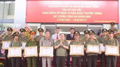 Khánh thành trụ sở làm việc CATP Hồ Chí Minh