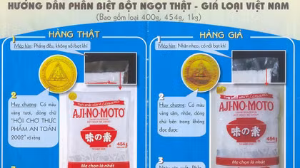Sản xuất mì chính Ajinomoto giả giữa thành phố Cảng